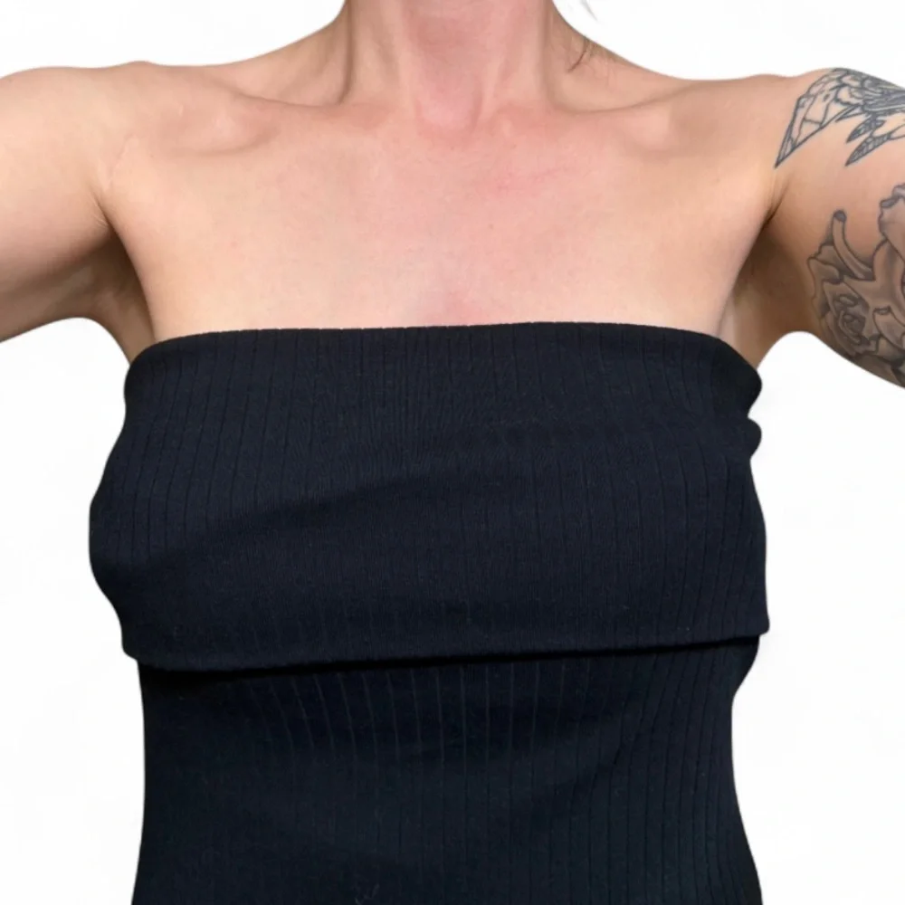 Black Strapless Dress - Picture 3 of 5